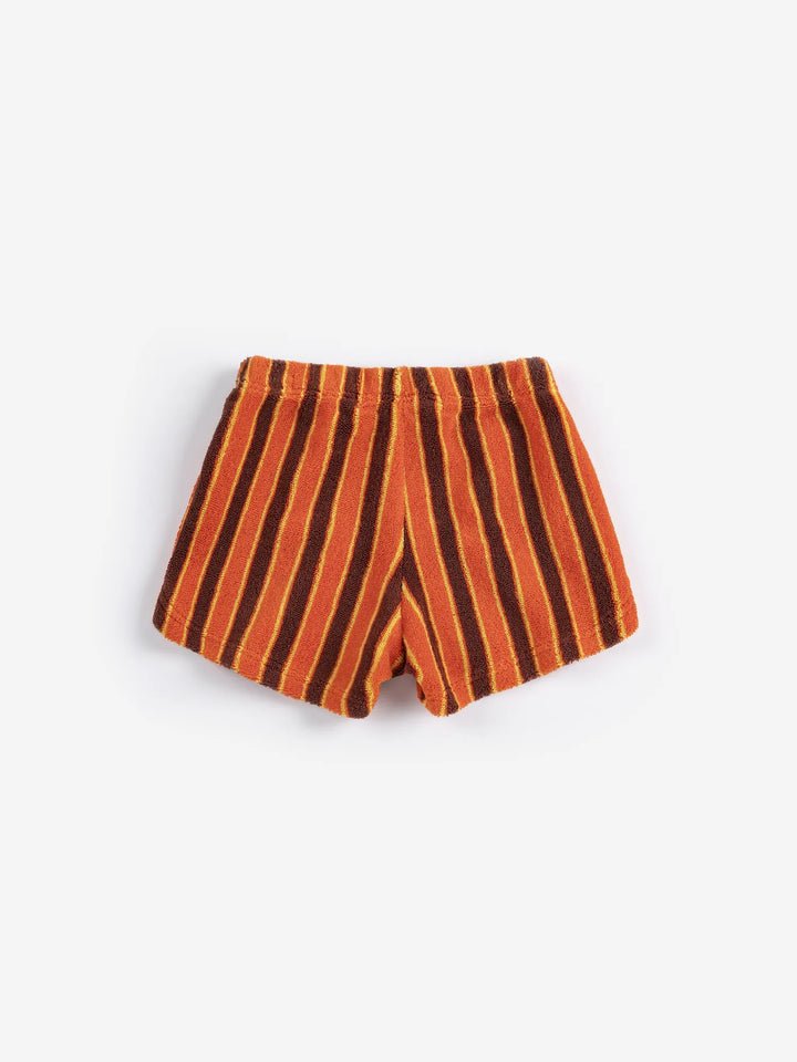 Striped Brick terry cloth shorts