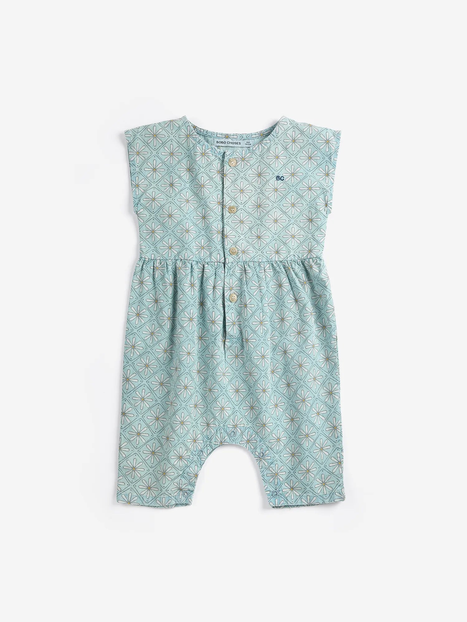B126AB080 Daisy Mosaic all over woven overall | Bobo Choses – BOBO