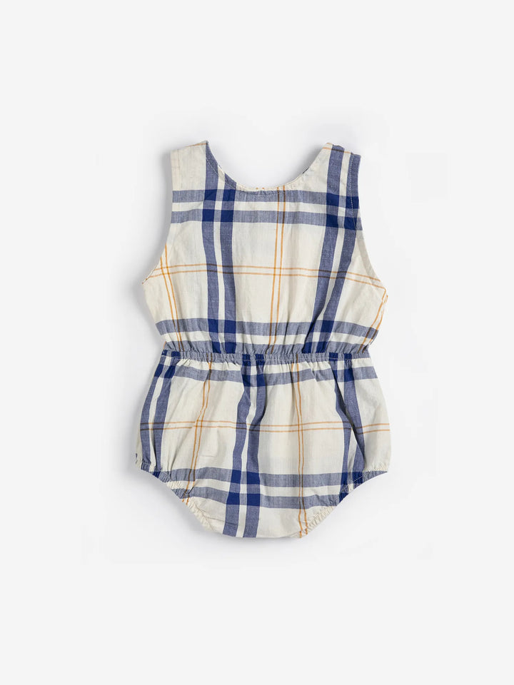 Fun Tartan woven romper