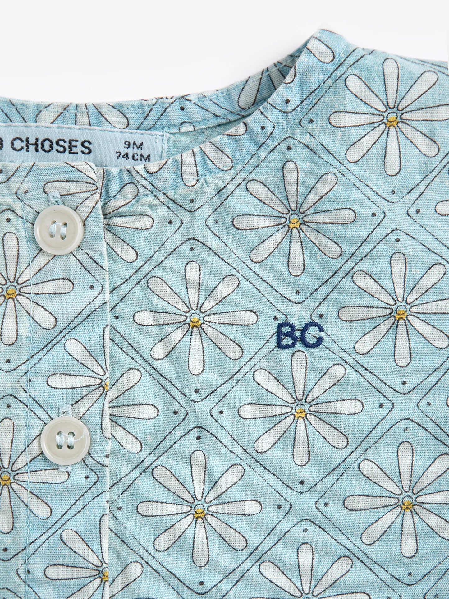 Daisy Mosaic all over woven dress