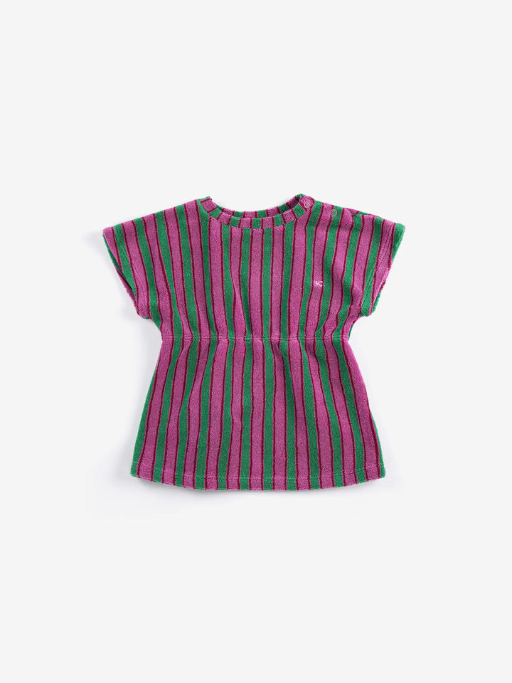 Bobo Choses Striped terry cloth dress