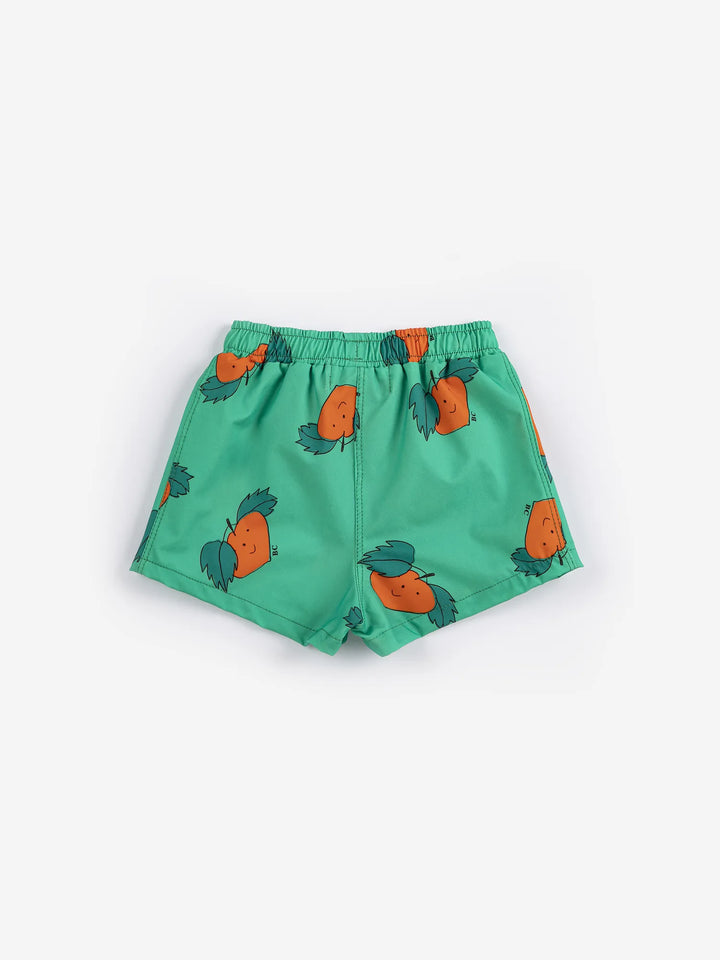 Tangerine all over swim trunks