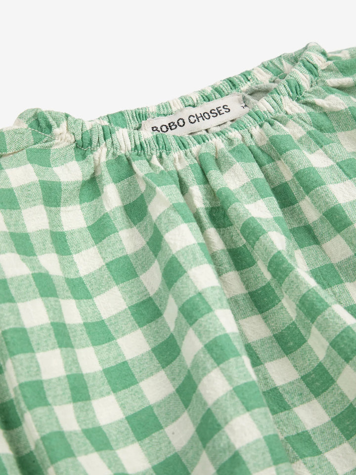 Pixel Sugar Beet vichy woven blouse