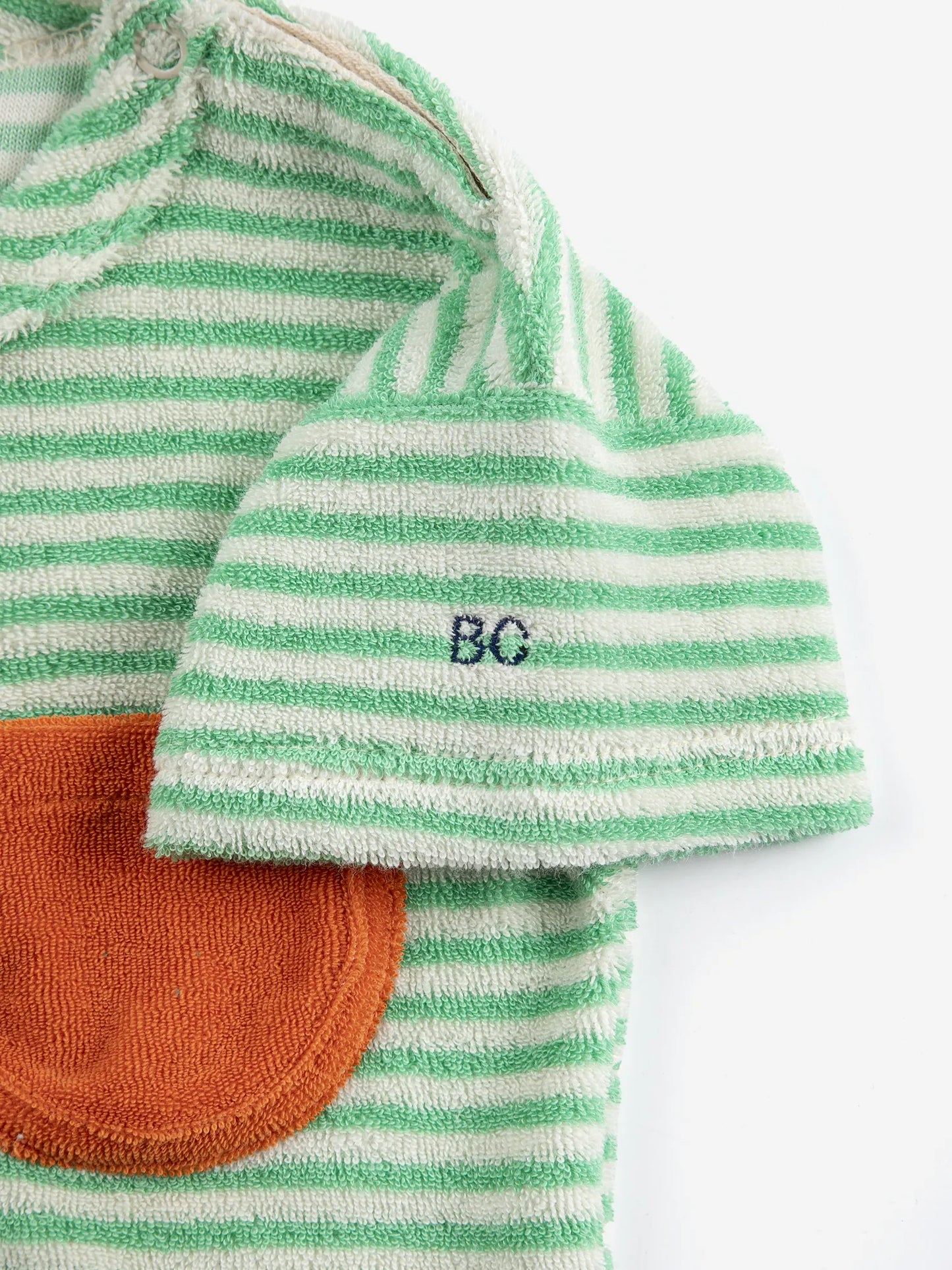 Green Stripes terry cloth Tshirt