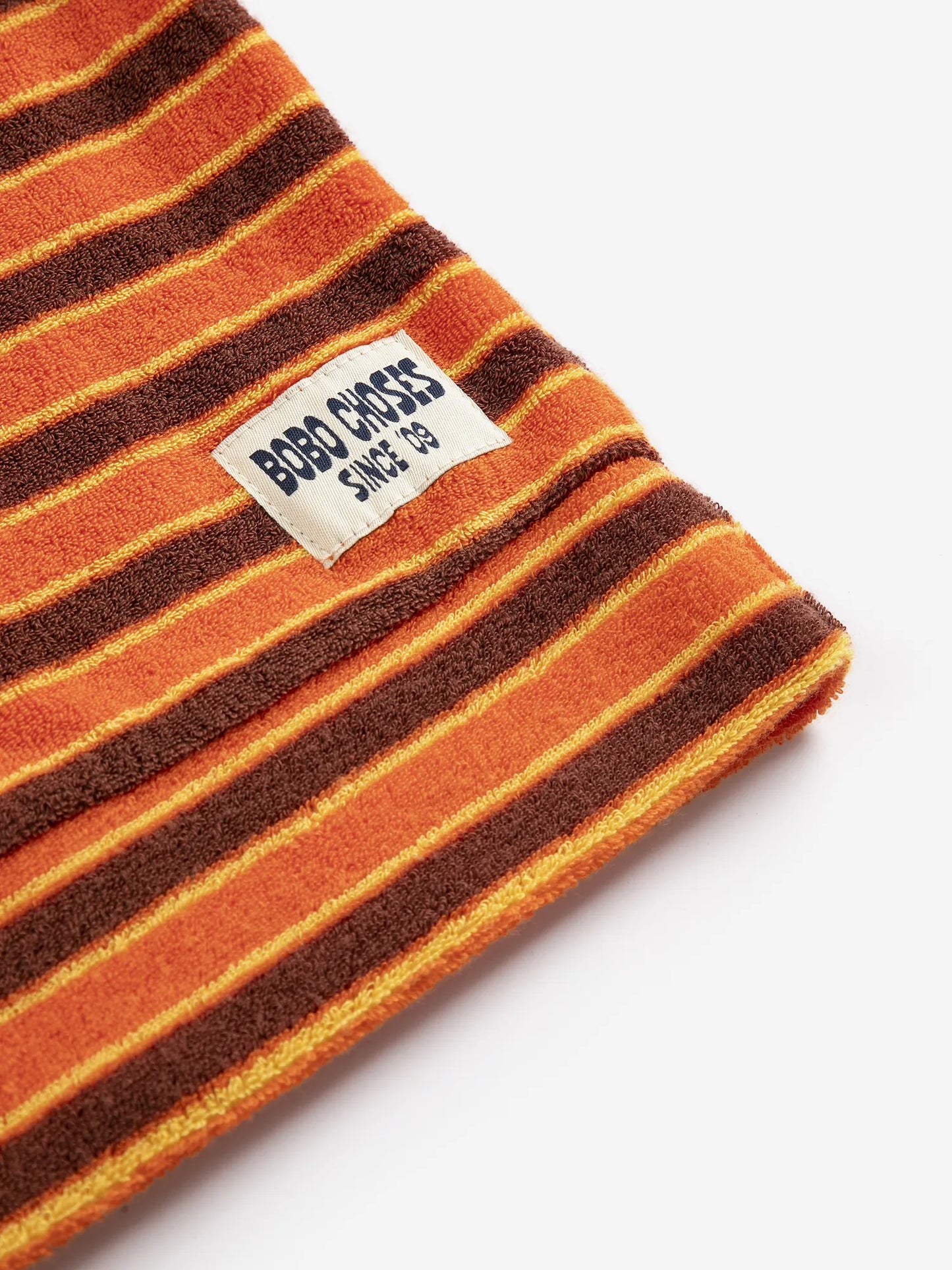 Striped Brick terry cloth polo