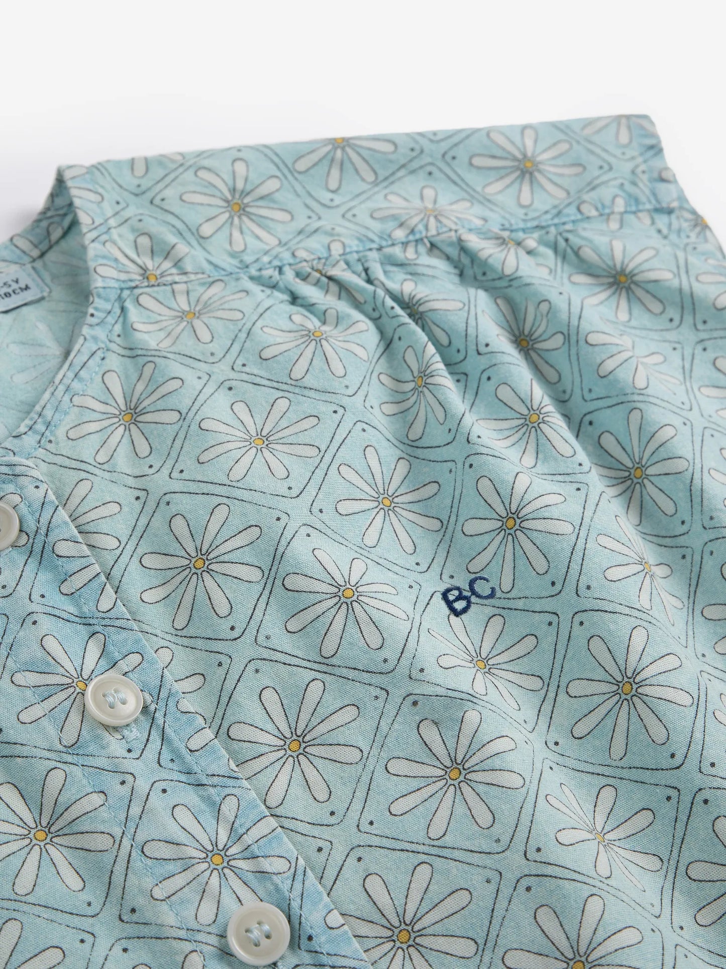 Daisy Mosaic all over woven top