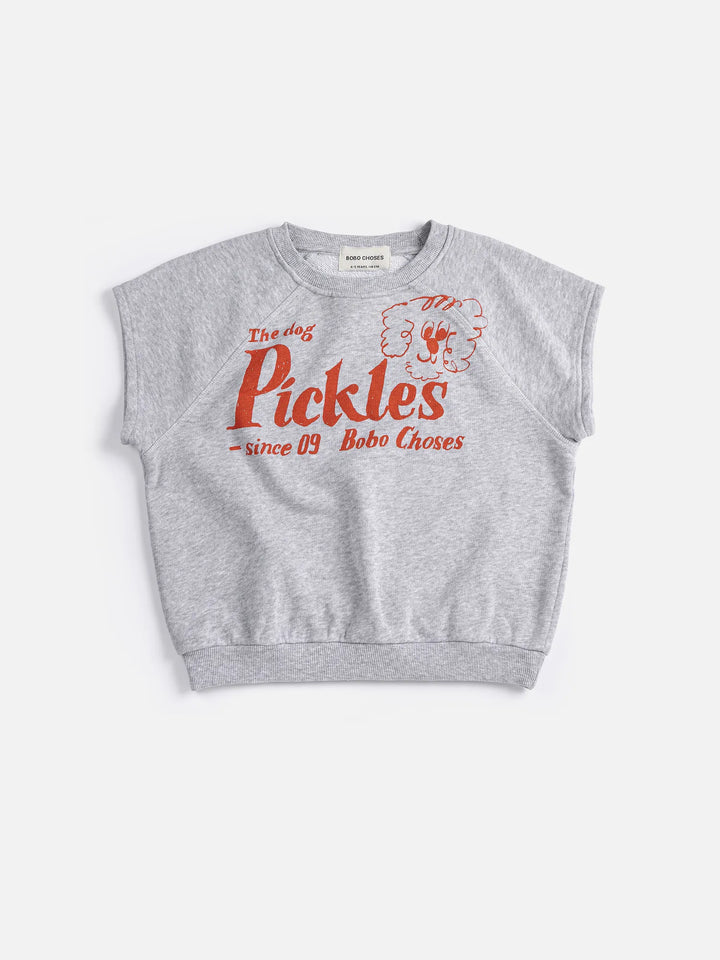 Pickles The Dog sleeveless sweatshirt