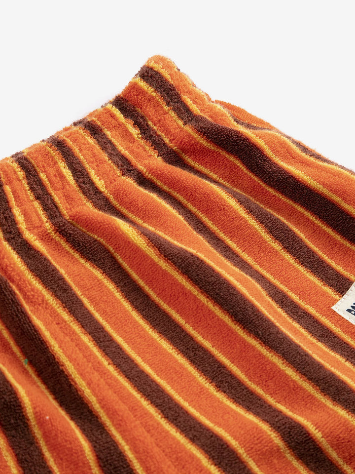 Striped Brick terry cloth shorts