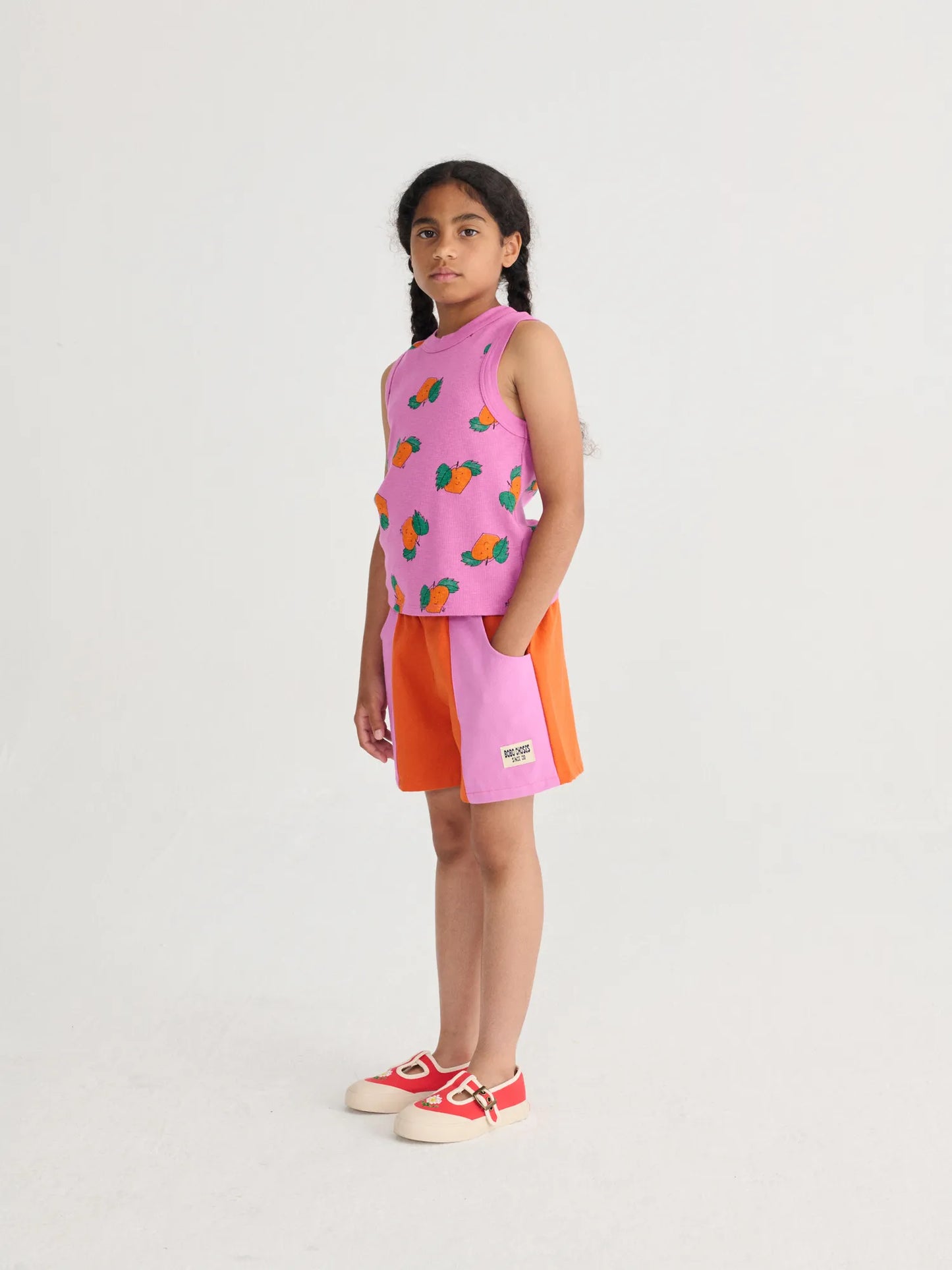Bobo Choses color block woven shorts