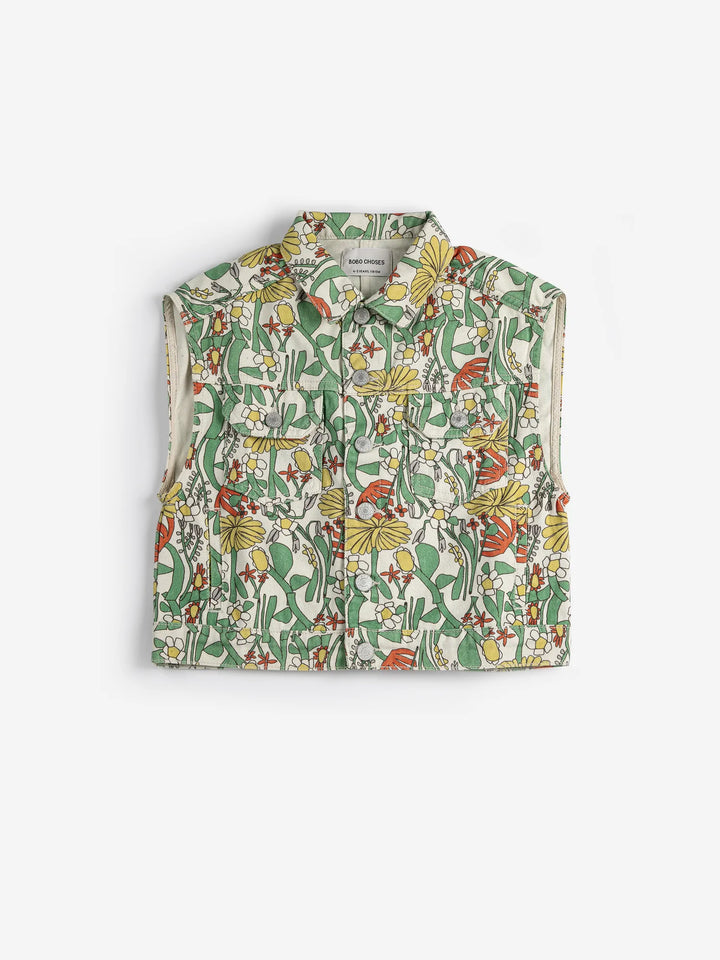 Color Herbalist all over twill vest