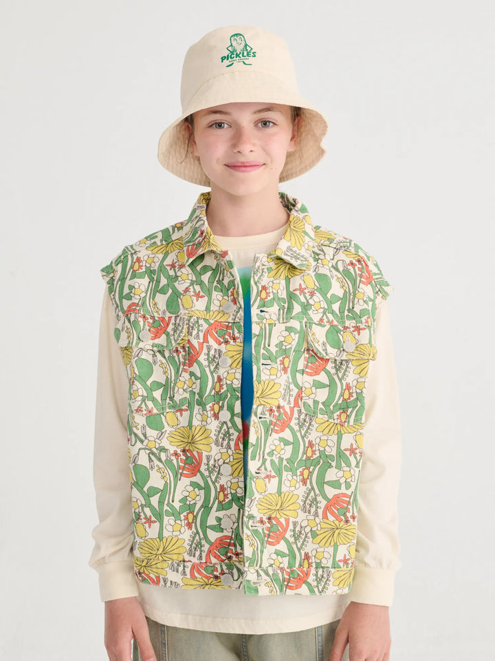 Color Herbalist all over twill vest