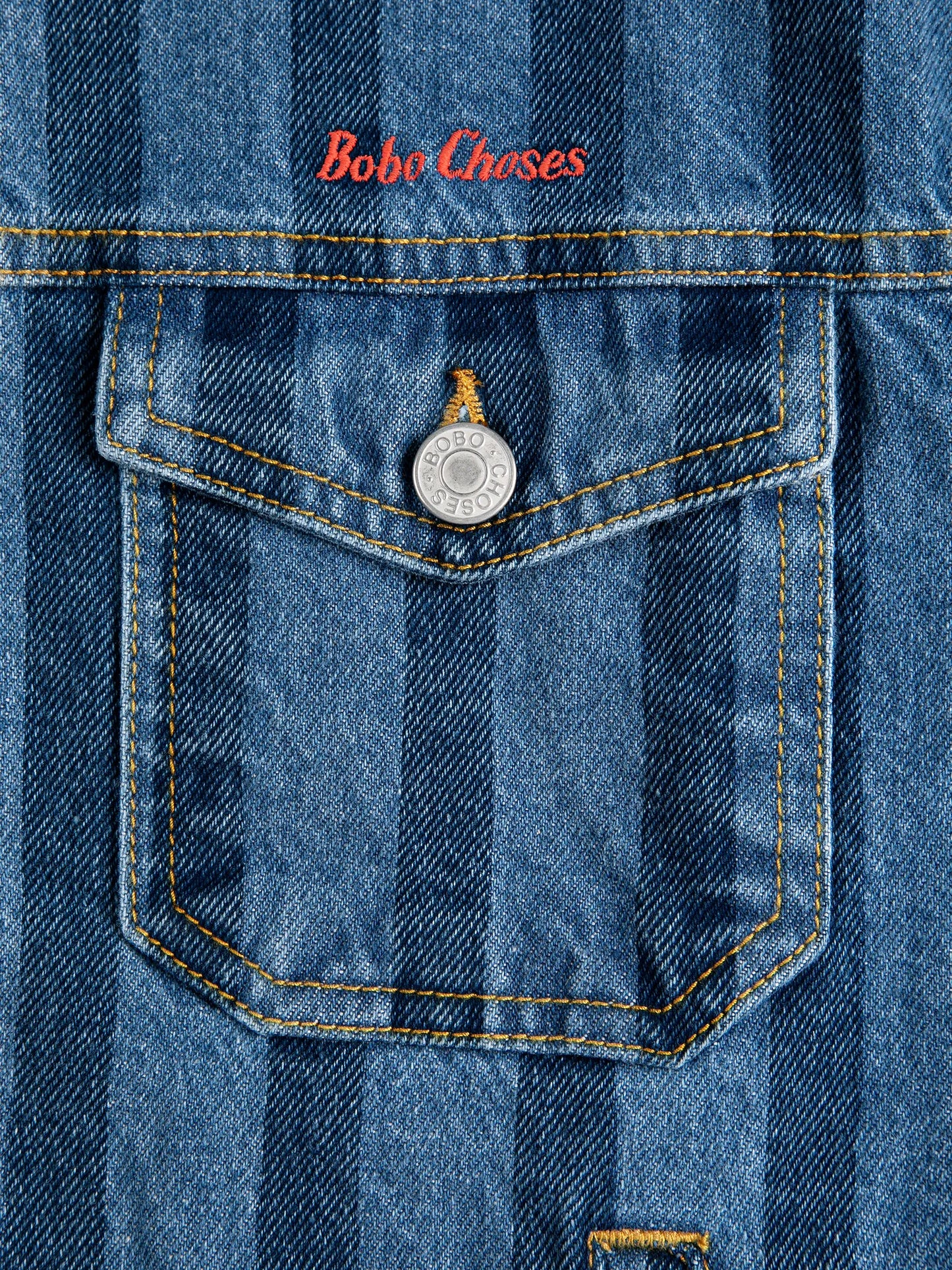 Bobo Choses Striped denim jacket