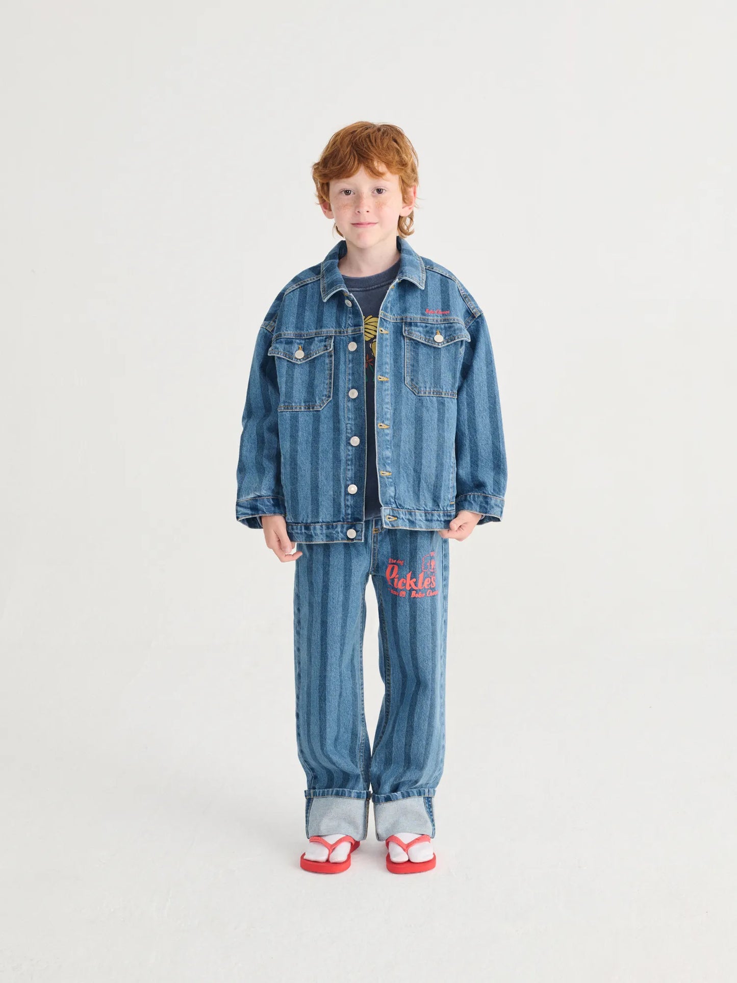 Bobo Choses Striped denim jacket