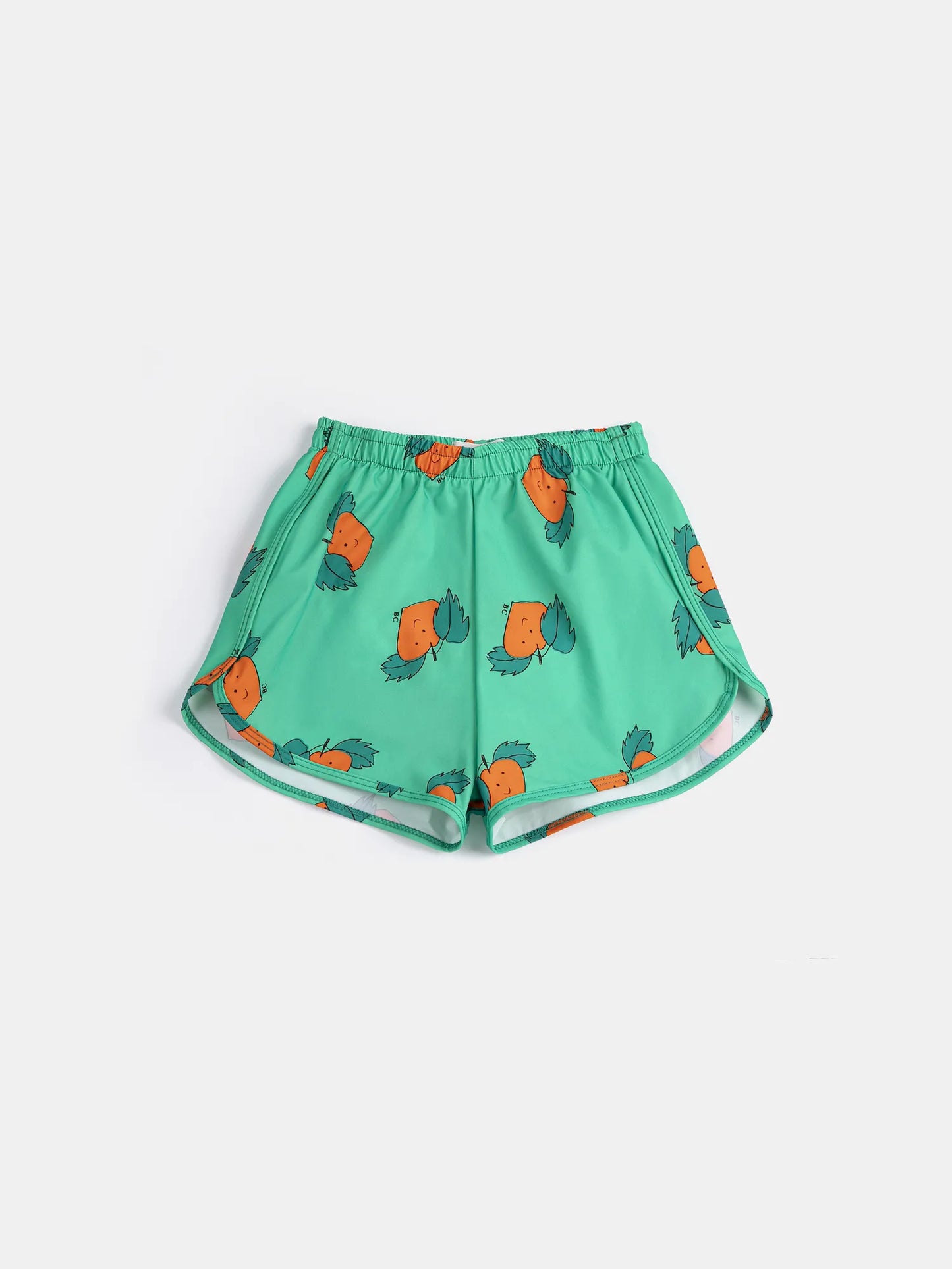 Curious Turnip all over swim trunks