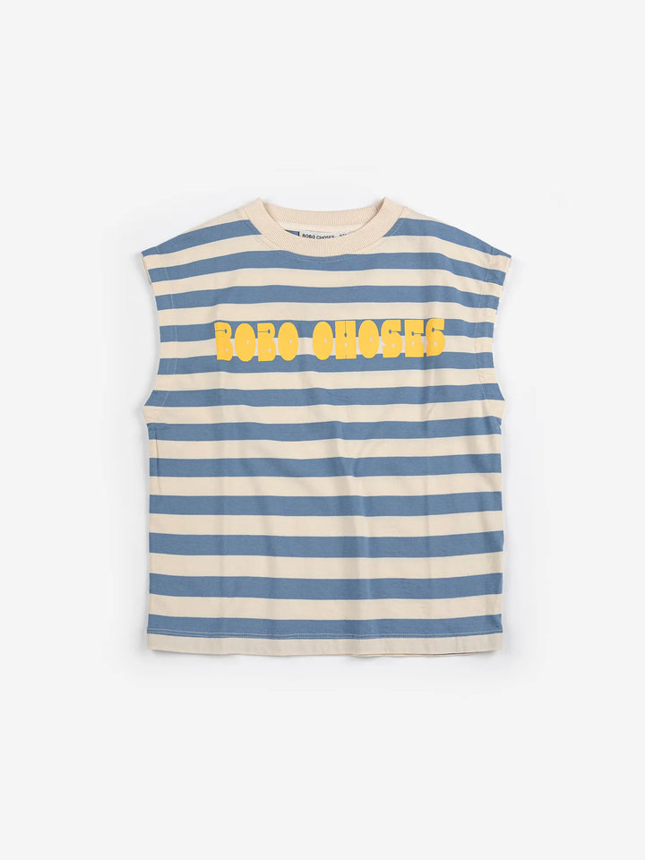 Bobo Choses Modern striped sleeveless T-shirt
