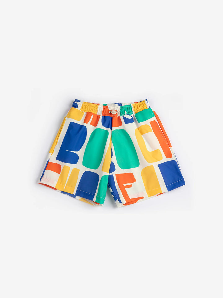 Bobo Choses Color all over swim board shorts