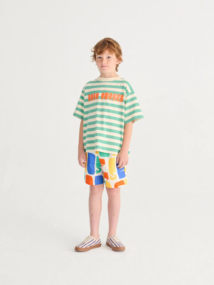 Bobo Choses Color all over swim board shorts