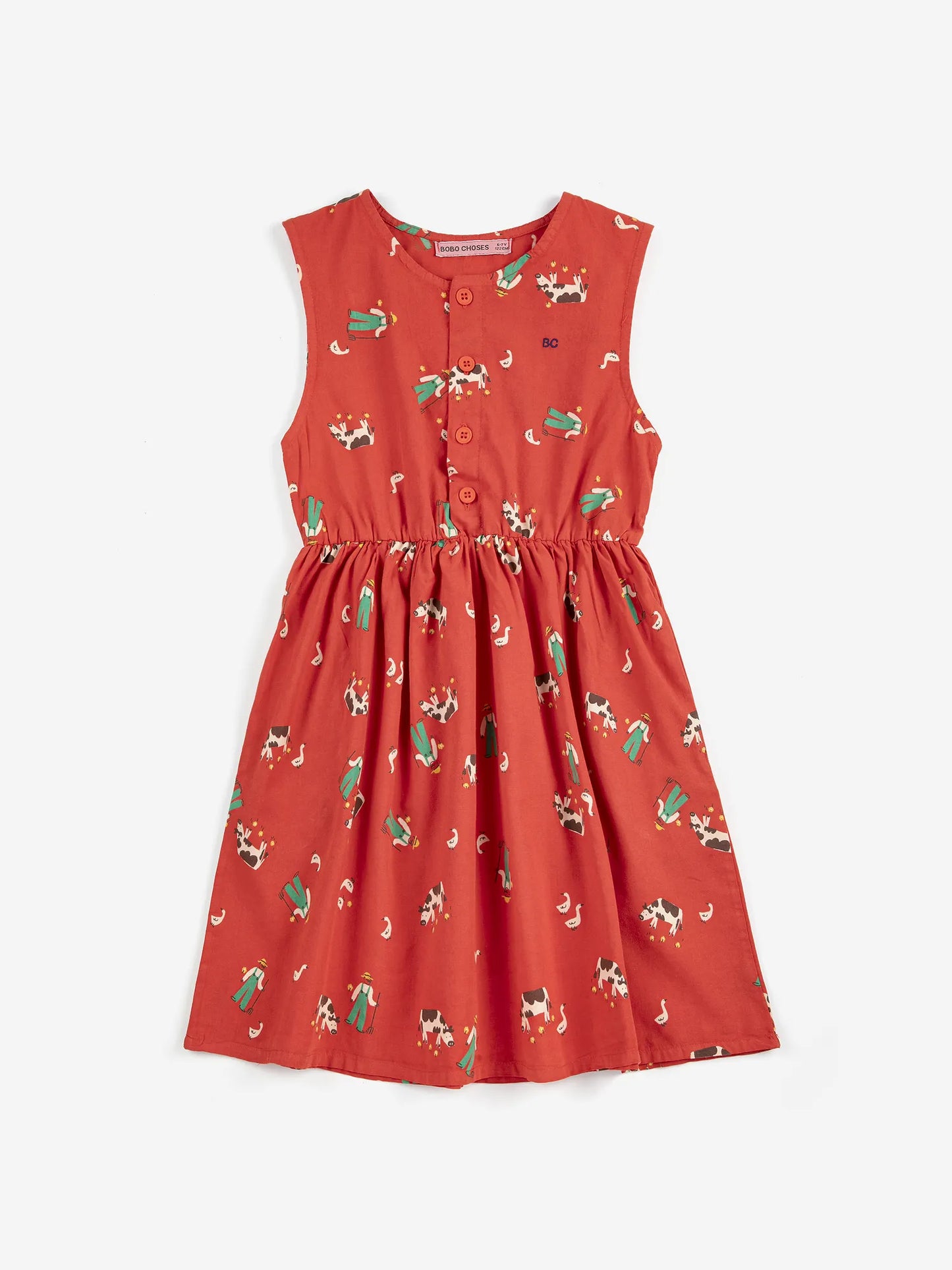 Farm Adventure all over woven dress