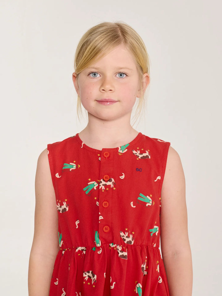 Farm Adventure all over woven dress