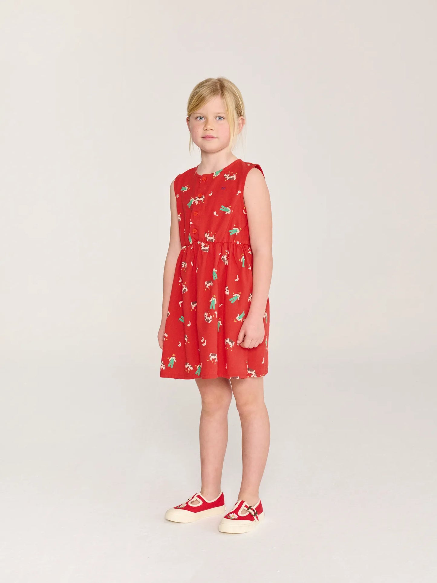 Farm Adventure all over woven dress