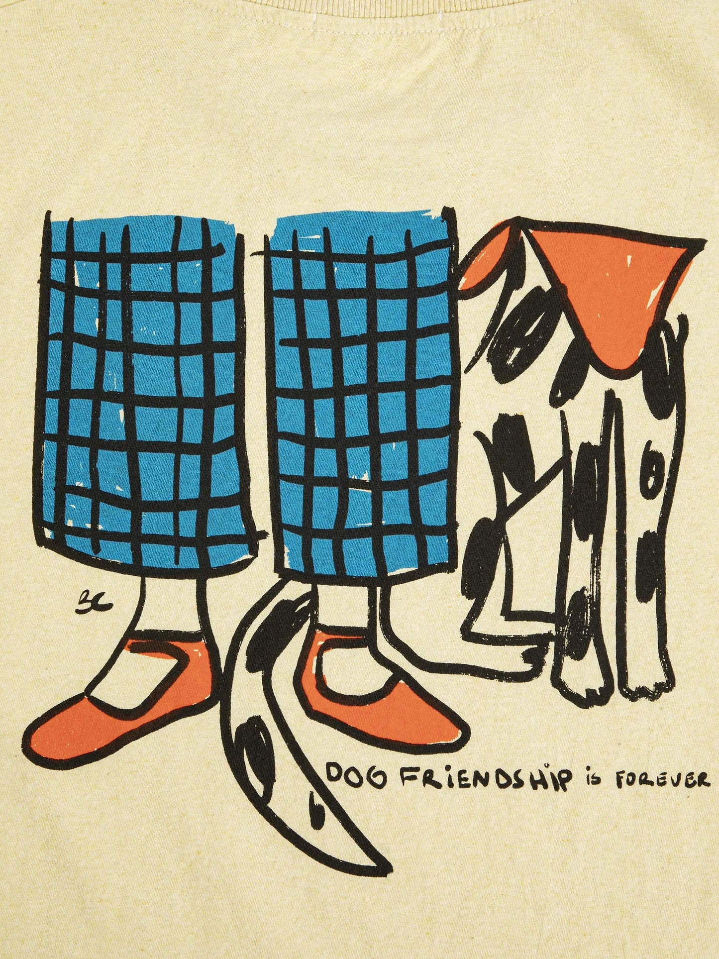 Dog Friendship fitted T-shirt
