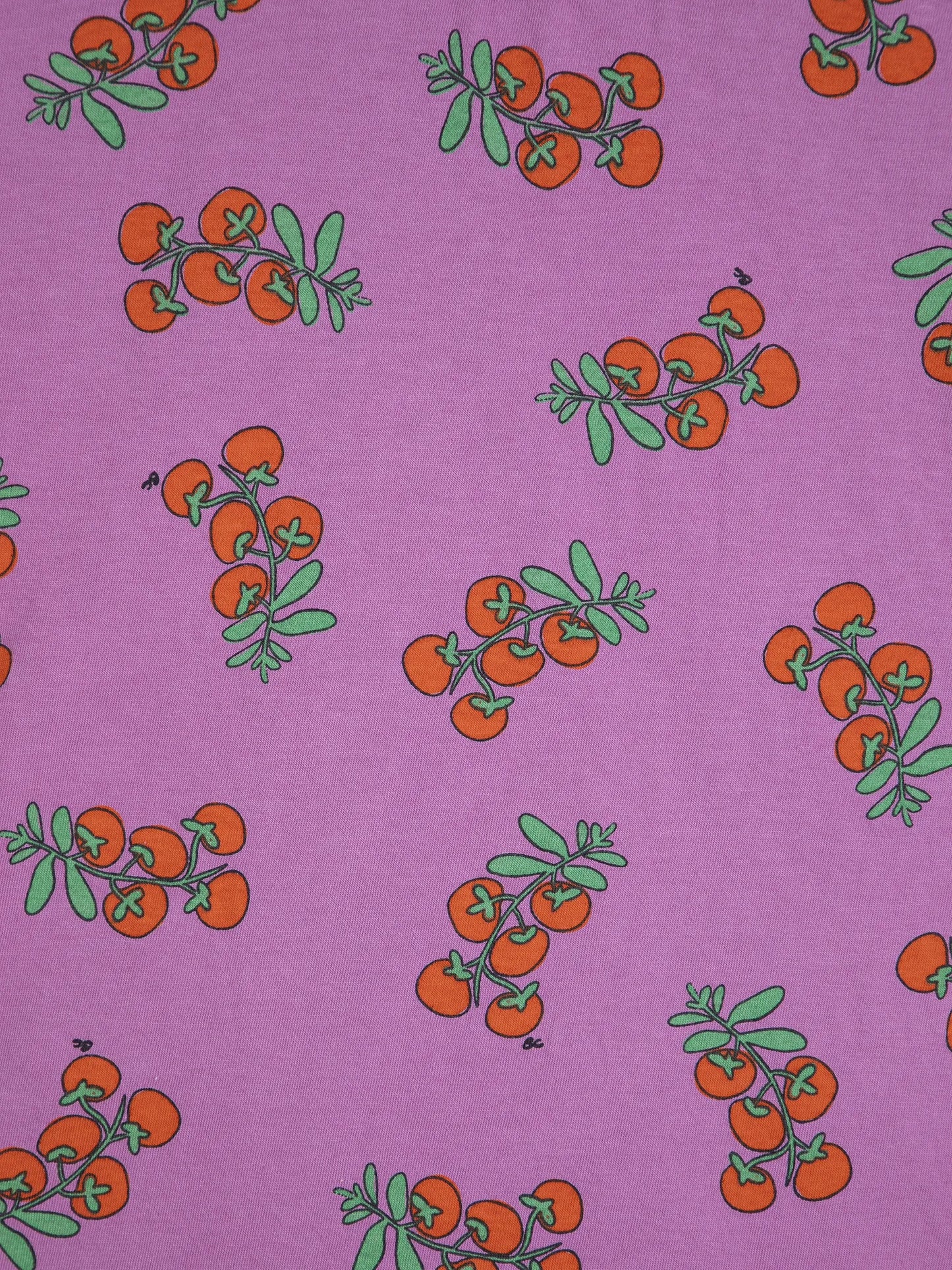 Tomatoes print fitted T-shirt