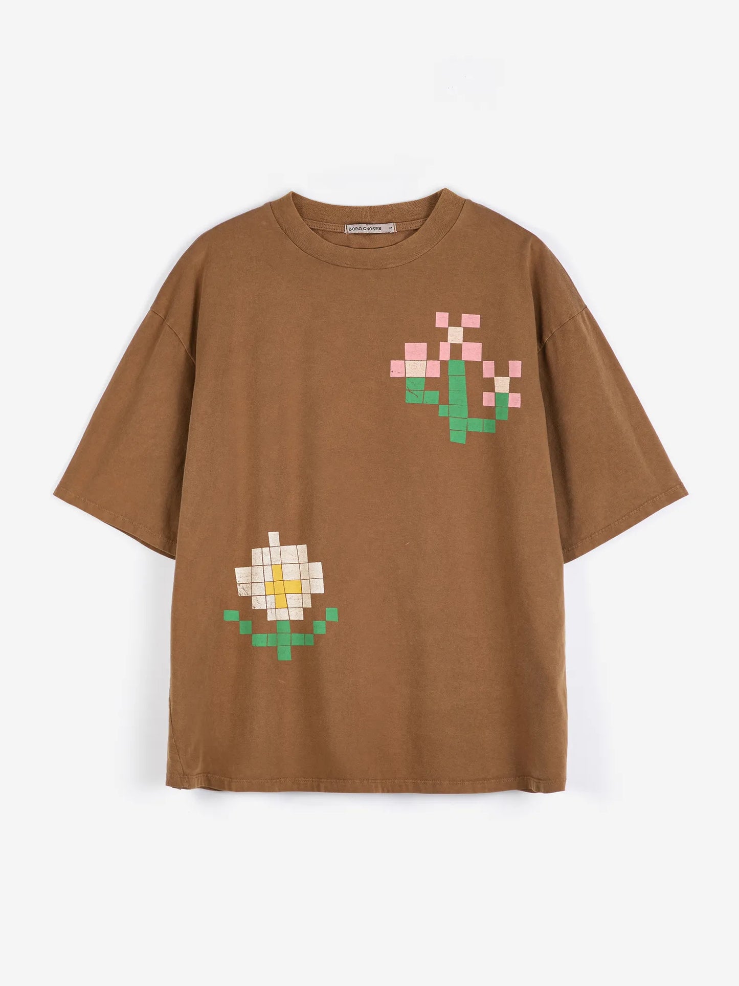 Pixel Flowers oversize T-shirt