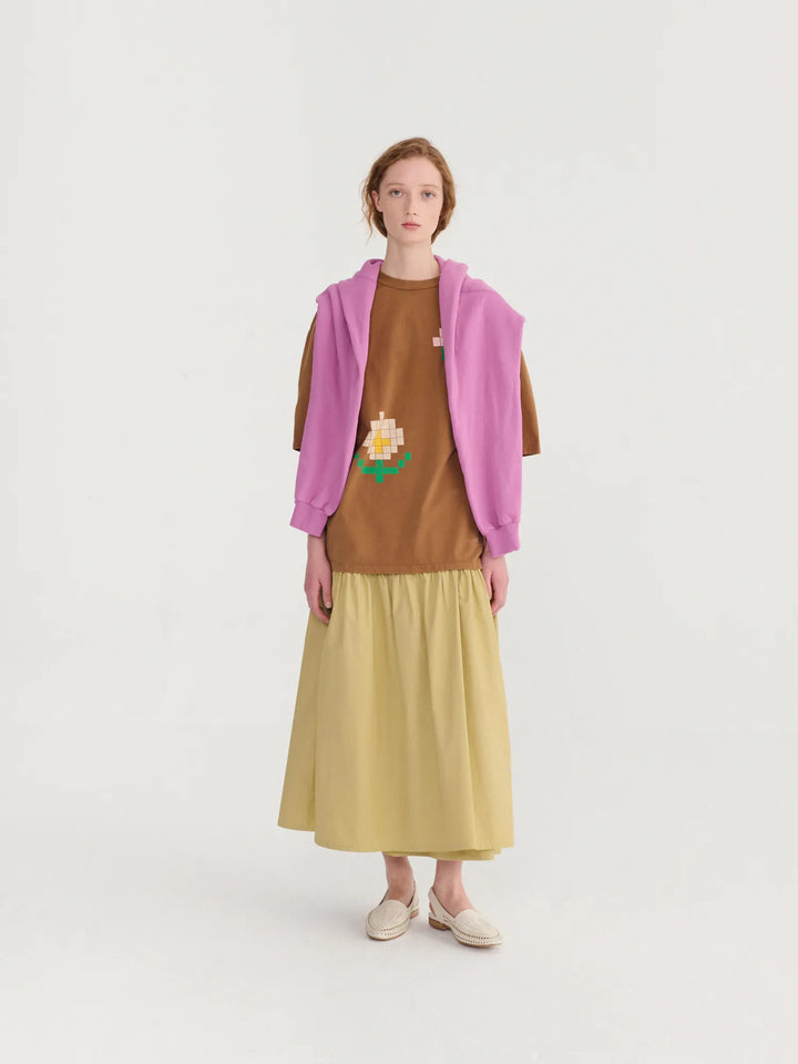 Pixel Flowers oversize T-shirt