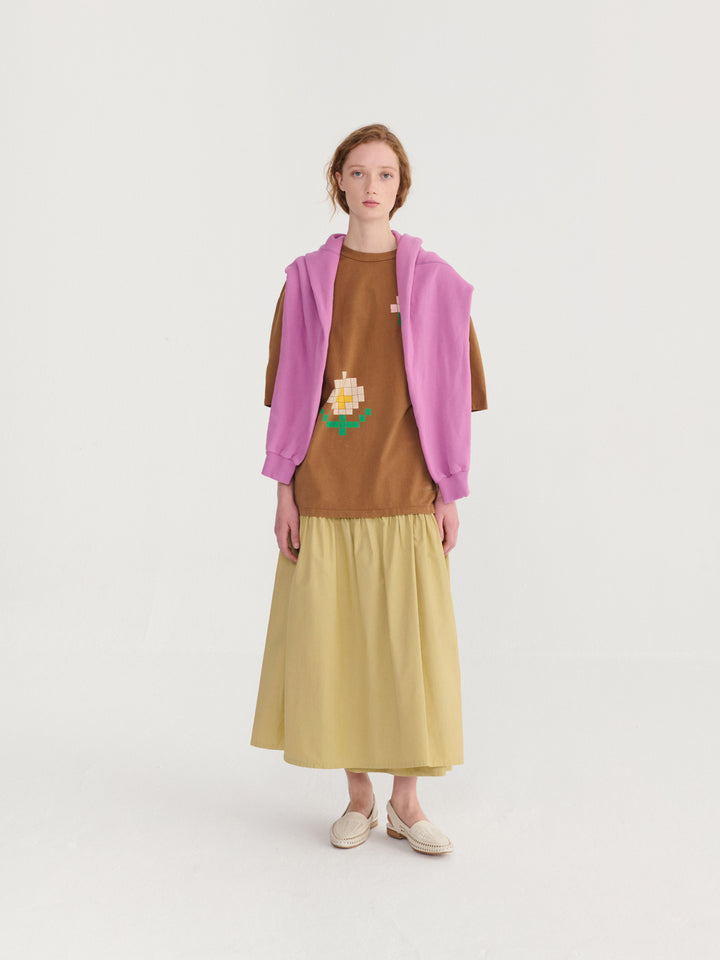 Paper touch wrap skirt