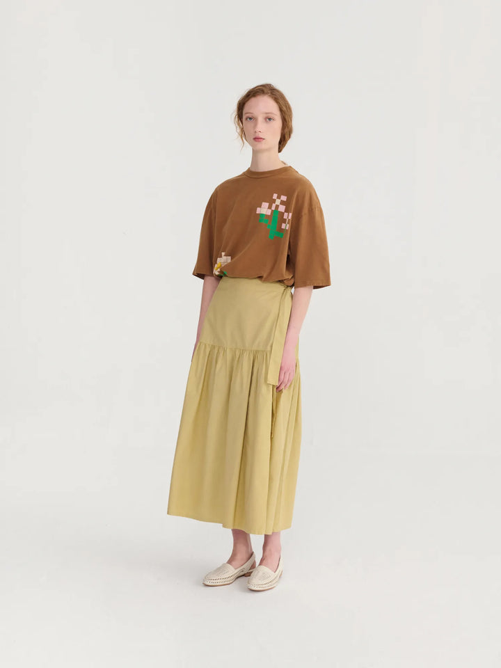 Pixel Flowers oversize T-shirt