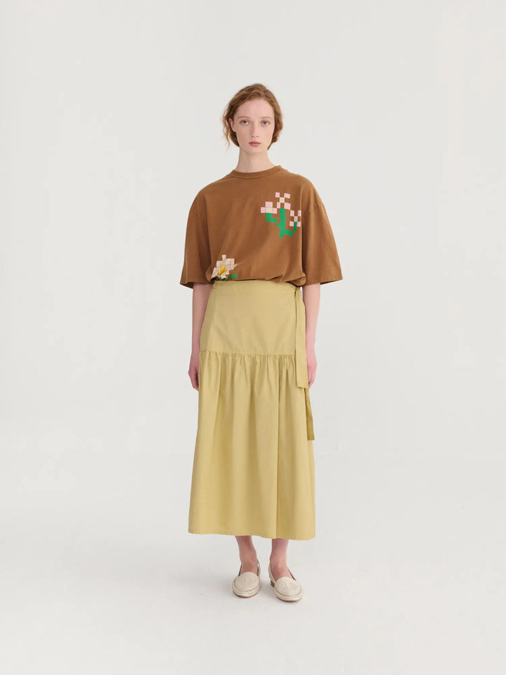 Pixel Flowers oversize T-shirt