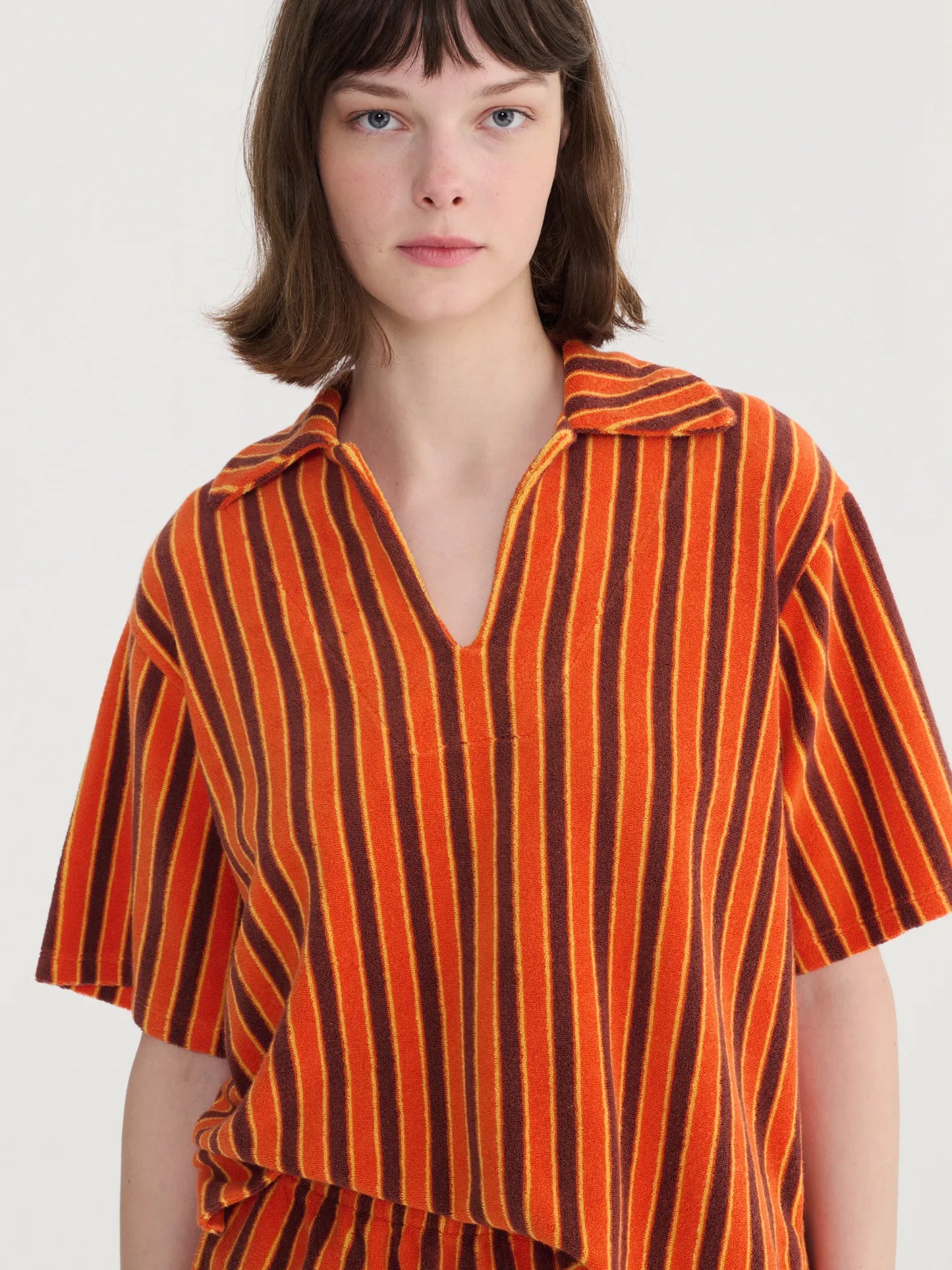 Terry polo shirt
