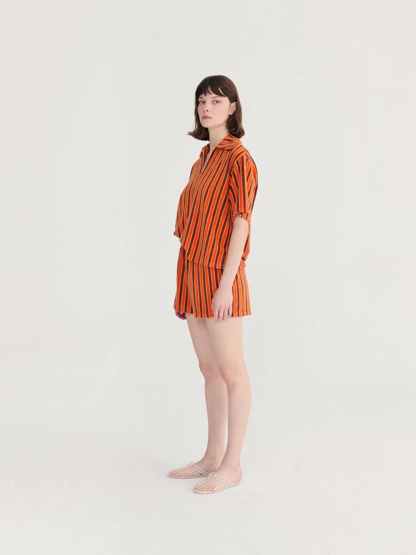 Terry polo shirt