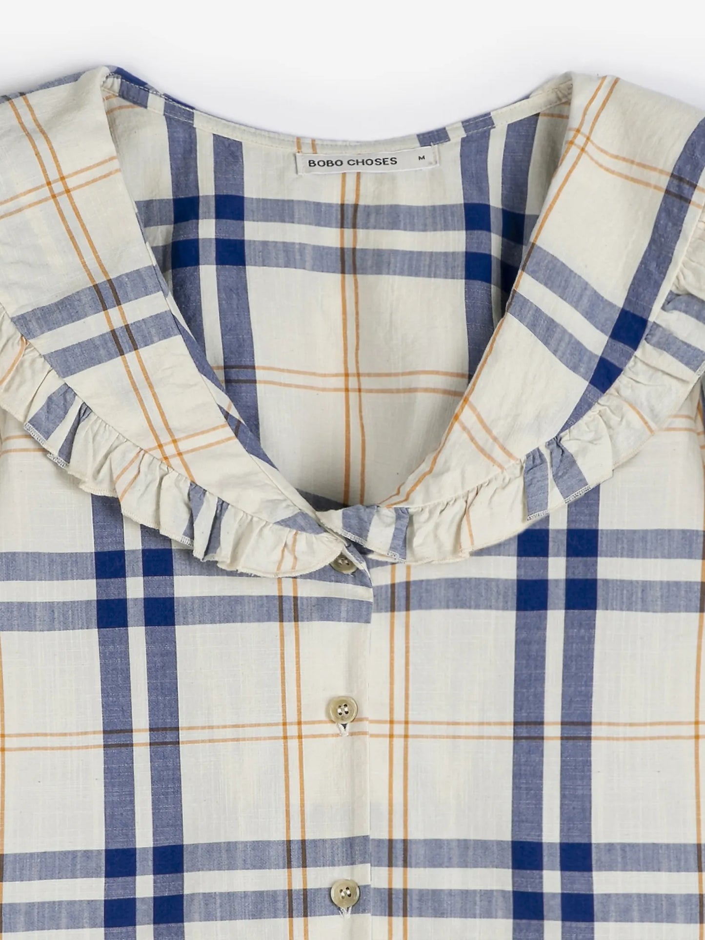 Fun tartan collar shirt