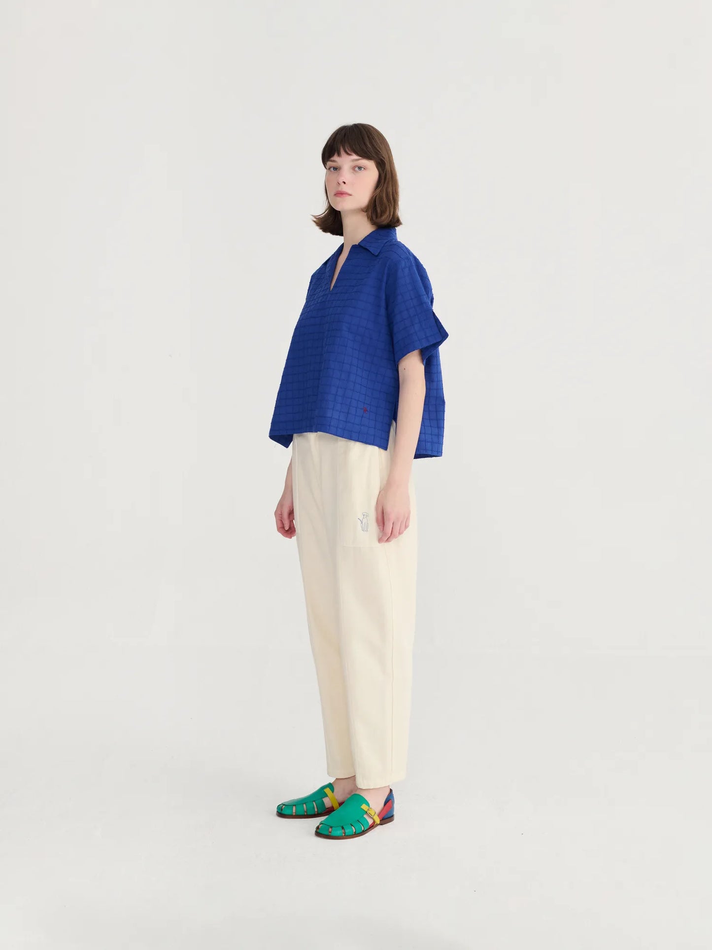 Fantasy cotton straight shirt