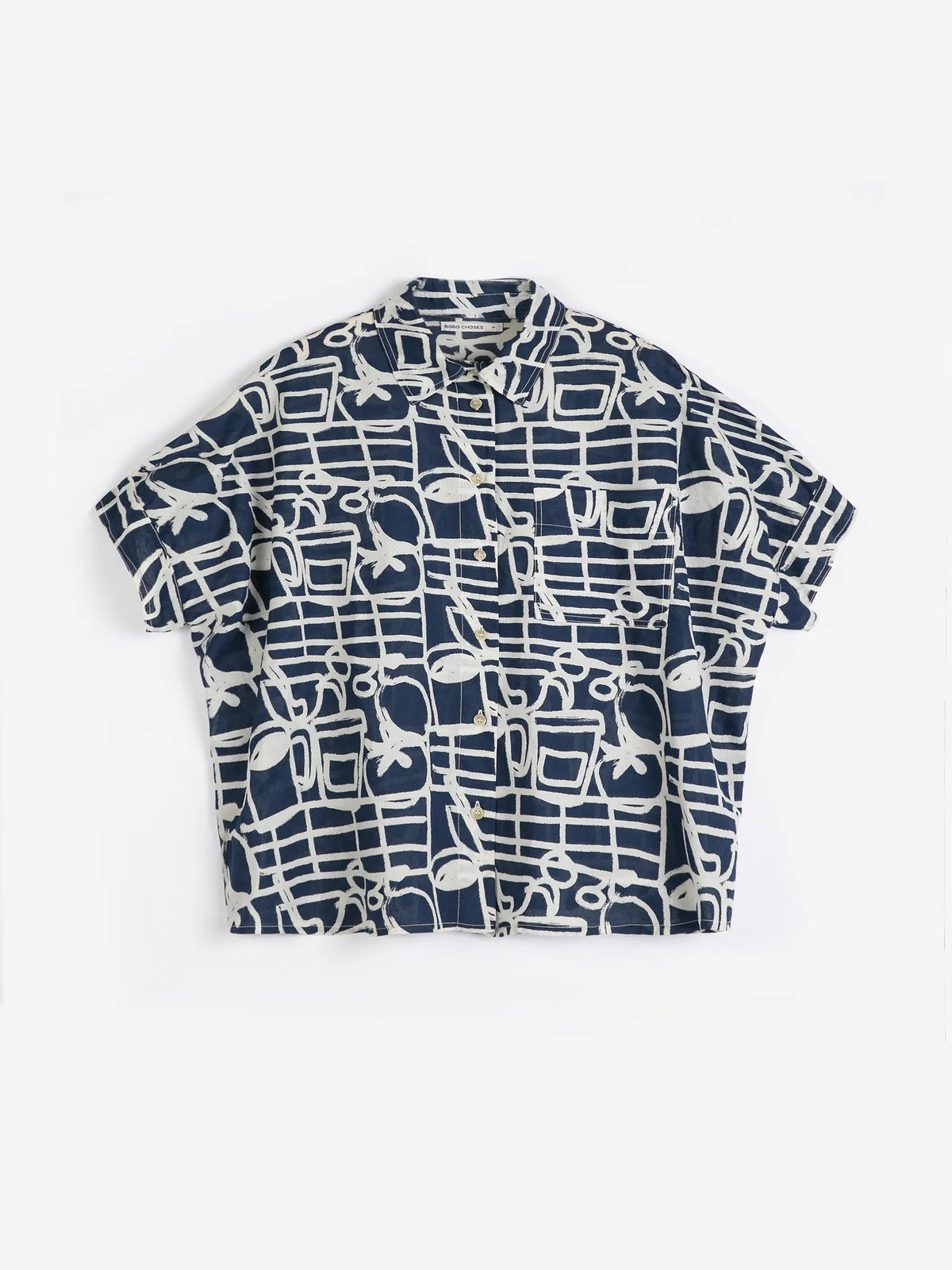 Obo Pattern B126AD024 Cookery Festival pattern oversize shirt | Bobo Choses – BOBO ...