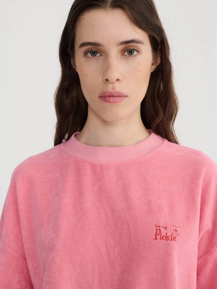Terry embroidery sweatshirt