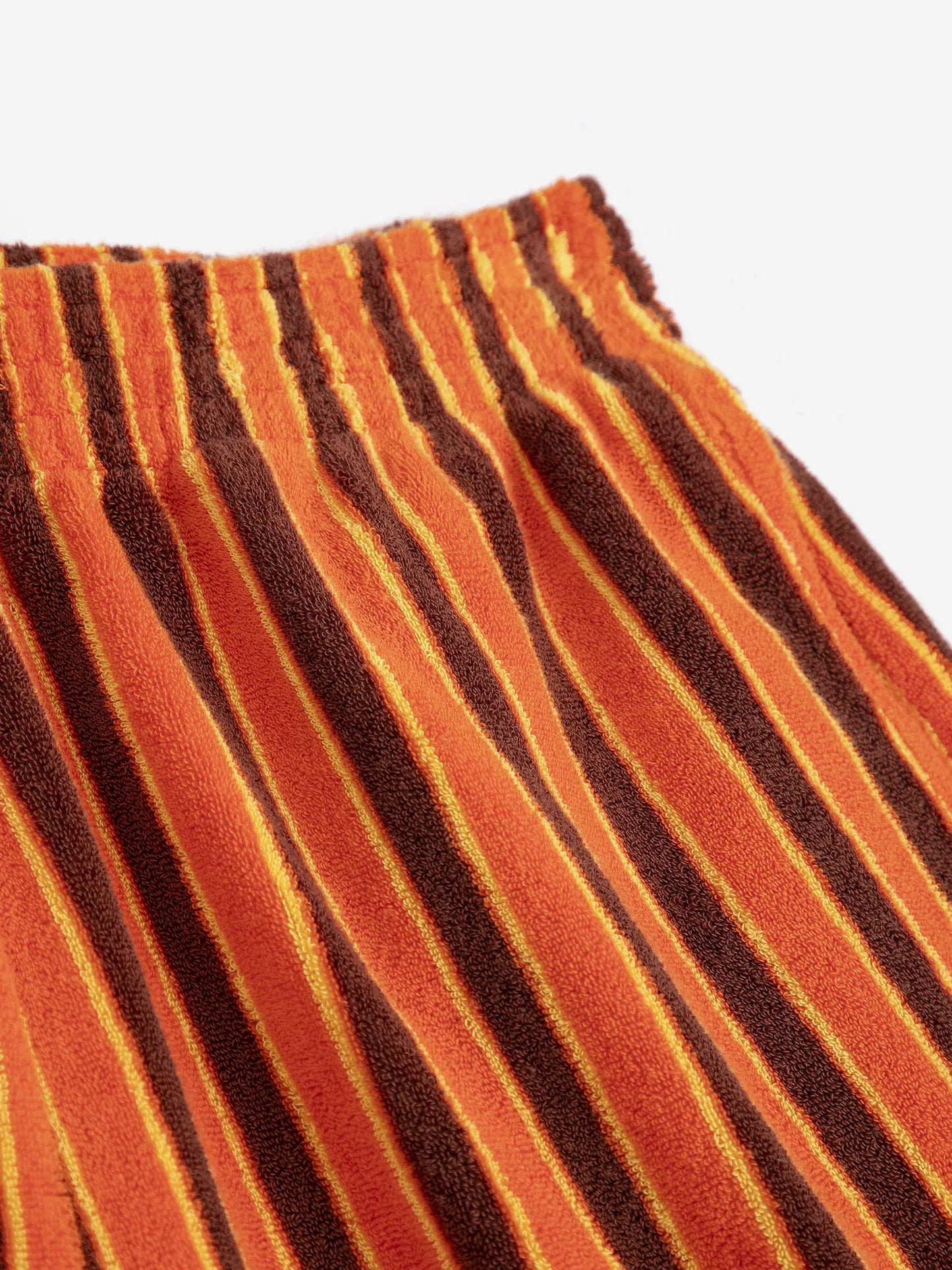 Striped terry shorts