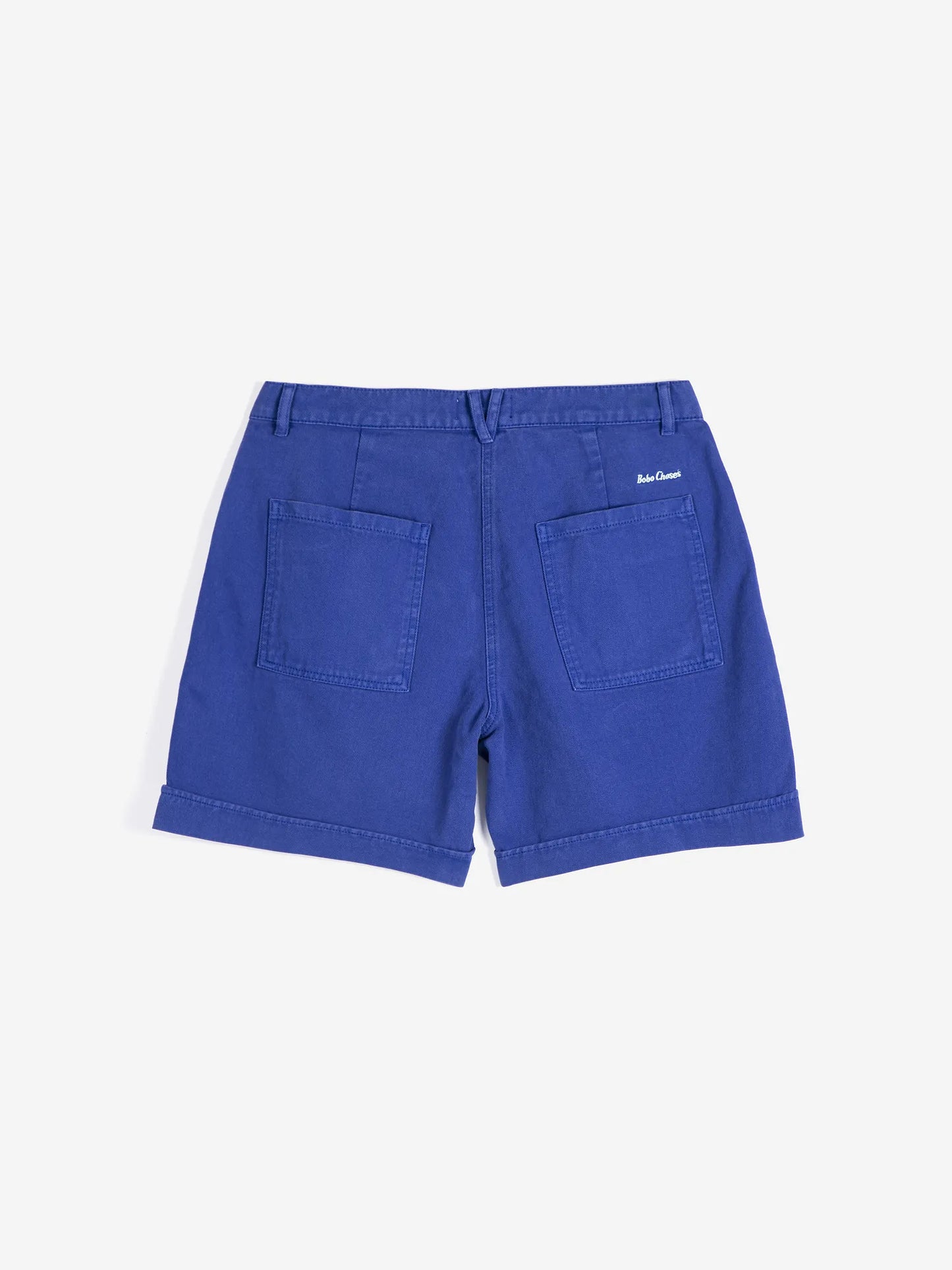 Pleated twill bermudas