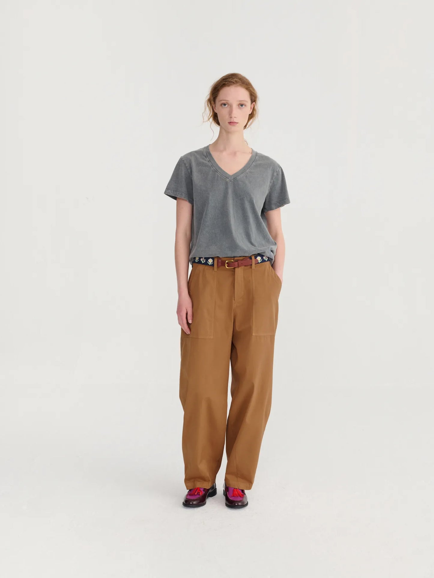 Paper touch coccon pants