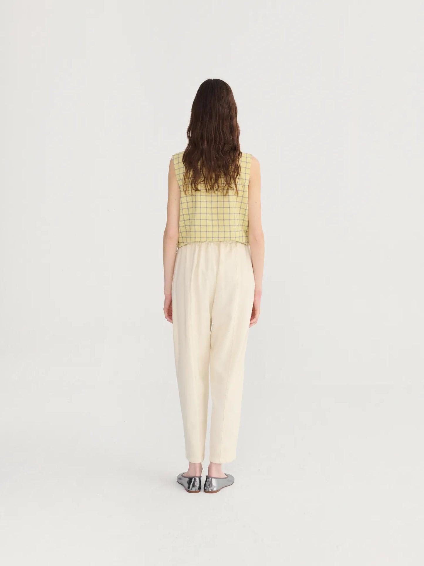 Ecru cocoon pants
