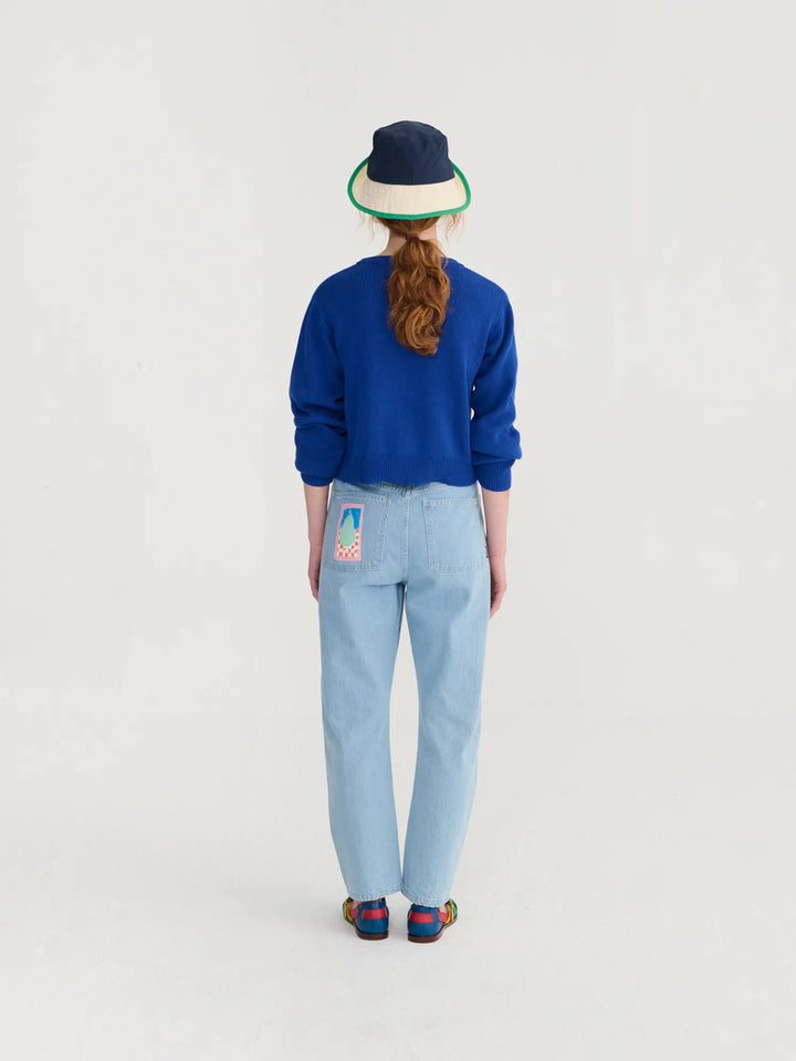 Simple pear high waist jeans