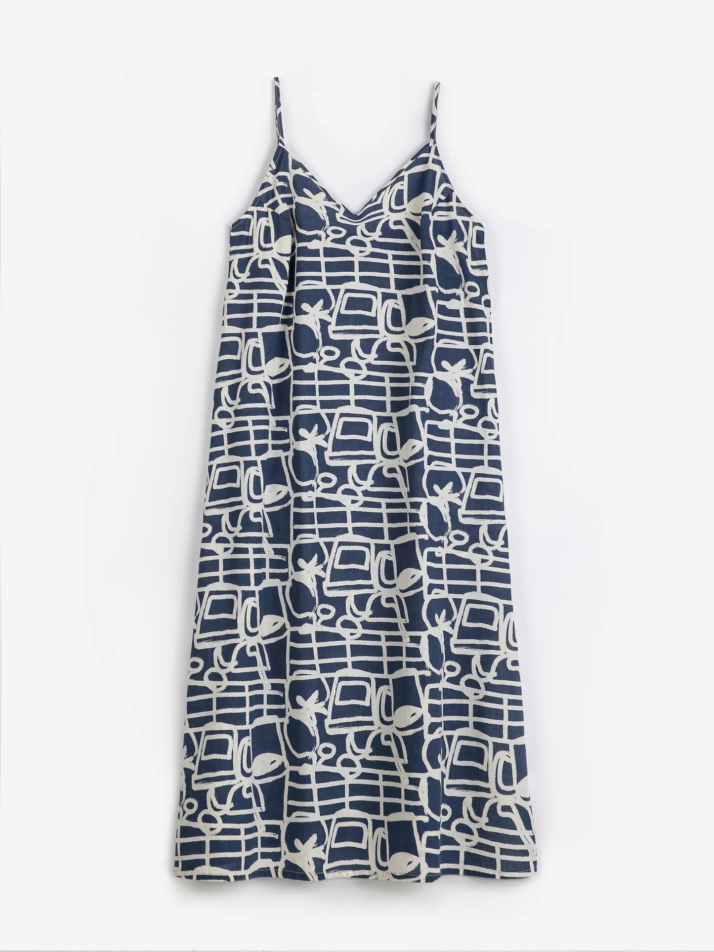 Cookery festival pattern strap dress