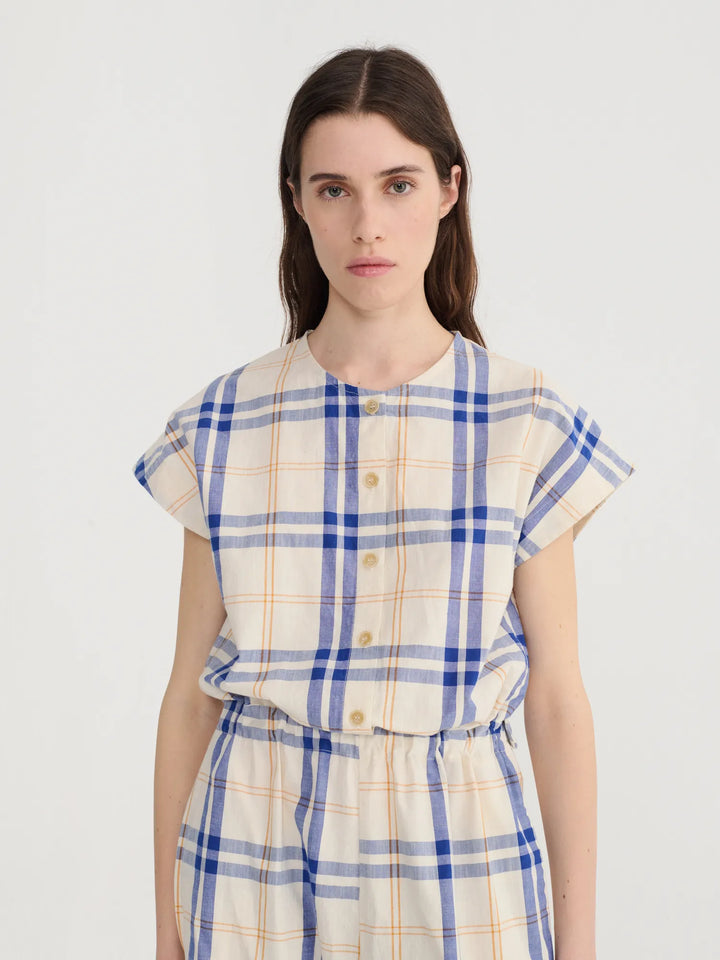 Fun Tartan relaxed jumpsuit