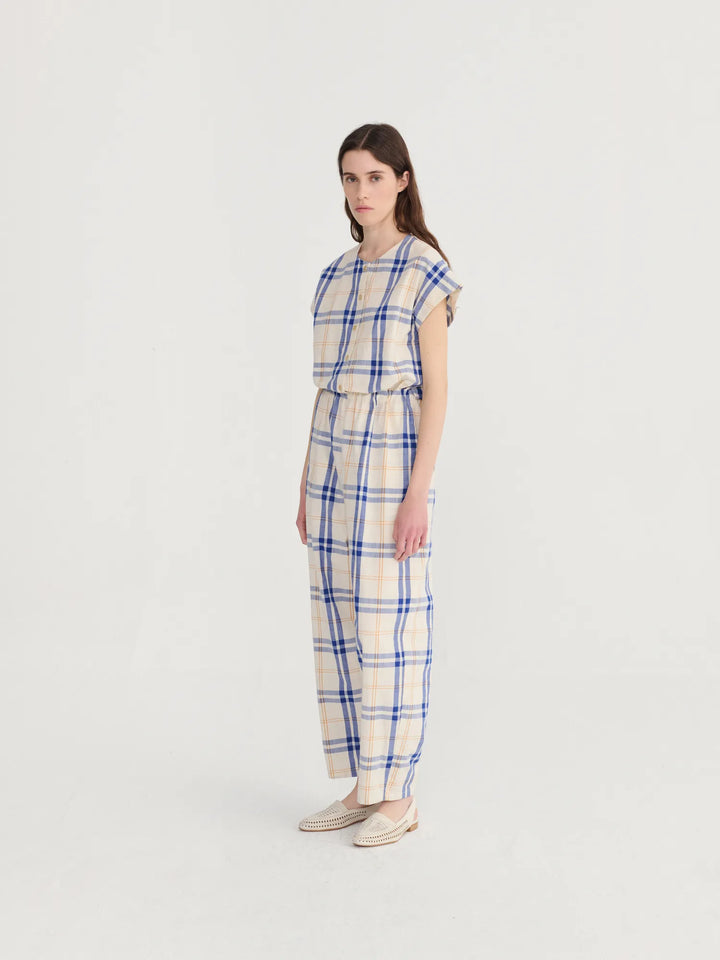 Fun Tartan relaxed jumpsuit