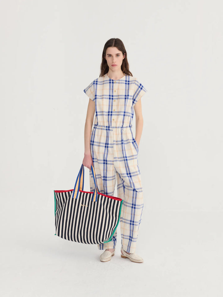 Fun Tartan relaxed jumpsuit