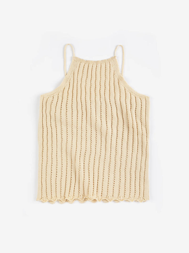 Openwork knitted top