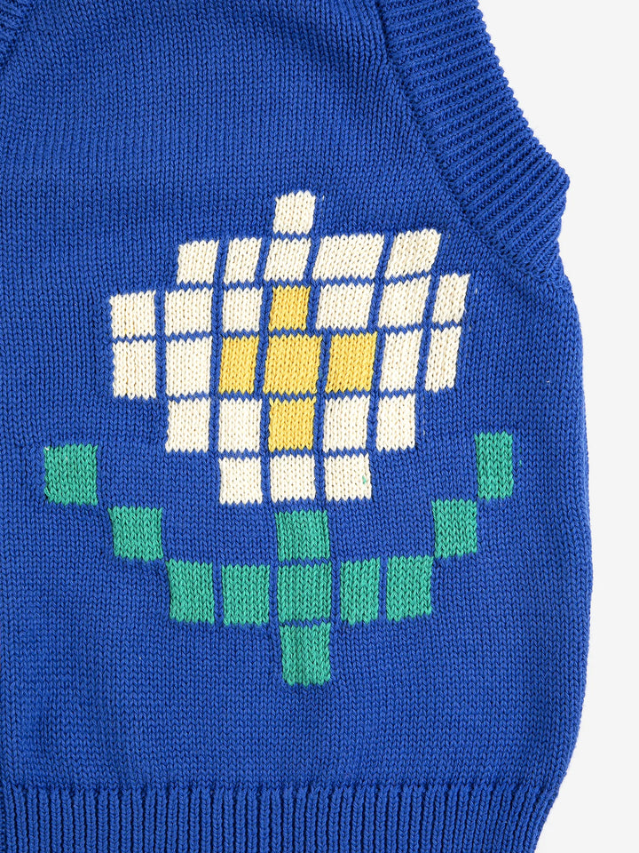 Pixel Flowers cotton vest