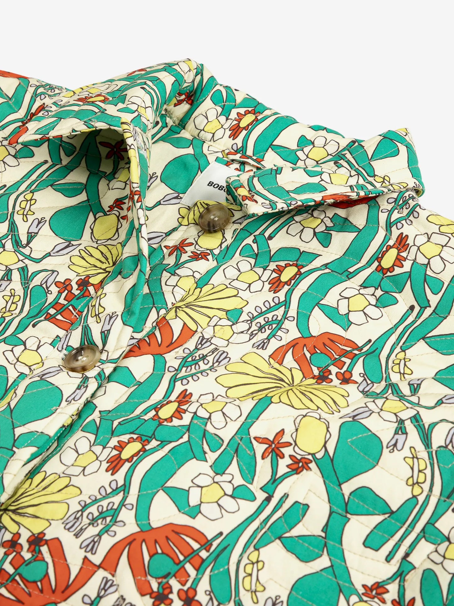 Color Herbalist pattern quilted jacket