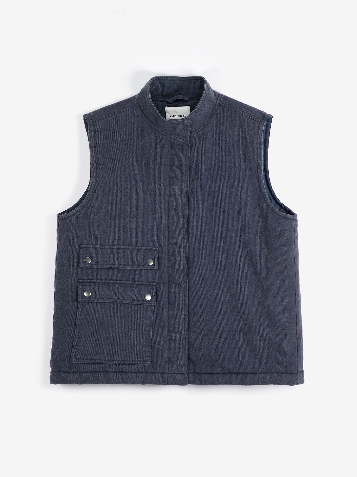 Washed cotton vest